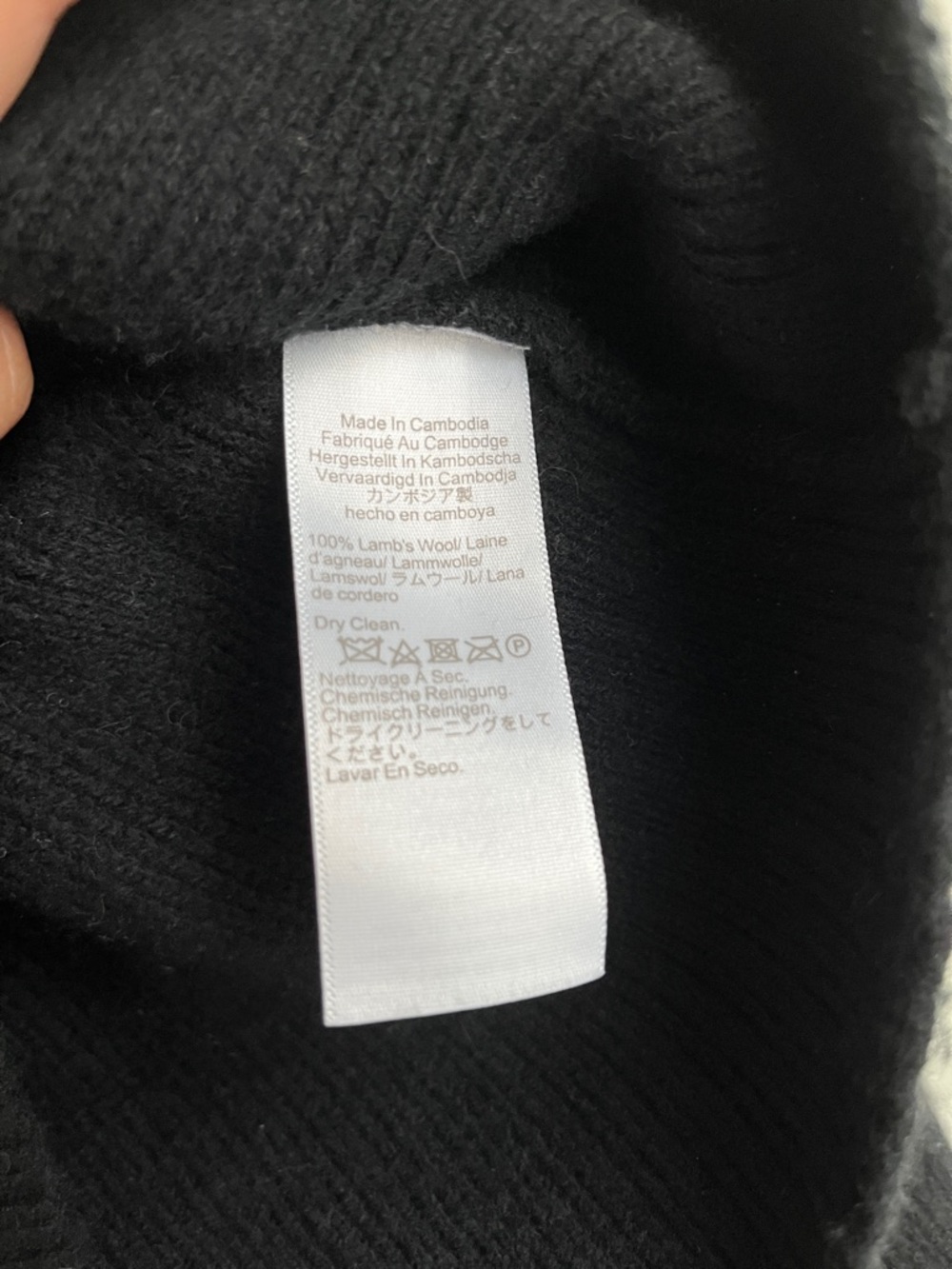 J. Crew Lamb’s Wool Black Collared Cardigan - Picture 2 of 3